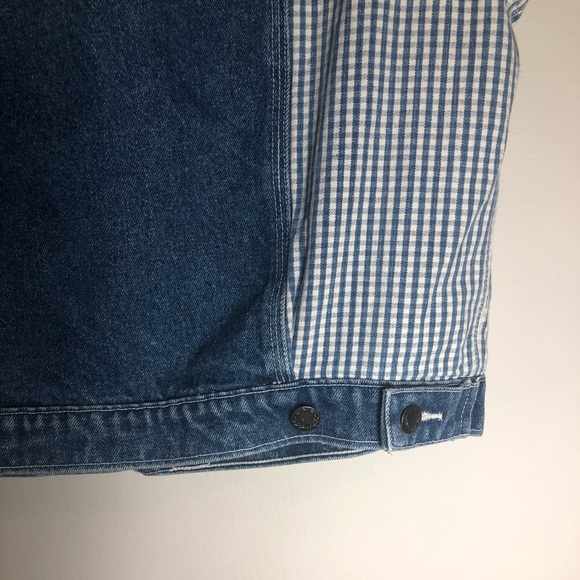 Vintage FLASH denim jean vest stripes and pattern - Picture 11 of 11